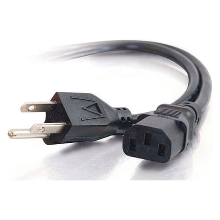 UPC: 0757120255451 | C2G 25545 16 AWG Universal Power Cord (NEMA 5-15P to IEC320C13) TAA Compliant  Black (6 Feet/1.82 Meters)