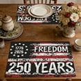 thumbnail image 6 of Stegali 250th Anniversary Freedom Linen Placemats, 12x18 Inch Table mats Set of 4, 6 of 7