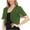 Green, variant on Miluxas Cardigan Coat Plus Size Clearance Women Soft Chiffon Open Front Sheer Short Sleeve Cardigans for Evening Dress Black 6(M)
