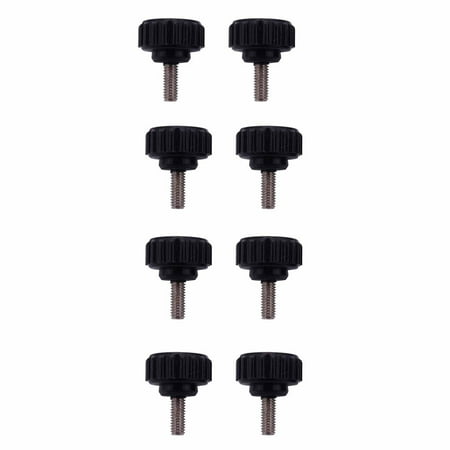 

x 10mm Round Head Screw on Thumbscrews Knurled Clamping Knob 8 Pcs