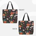 thumbnail image 2 of Balery Mushroom With Snails Bolsa de Mano para Mujeres con Cremallera, Bolsa de Gimnasio con Compartimentos, Bolsa para Laptop, Bolsa para Trabajo, 2 of 7