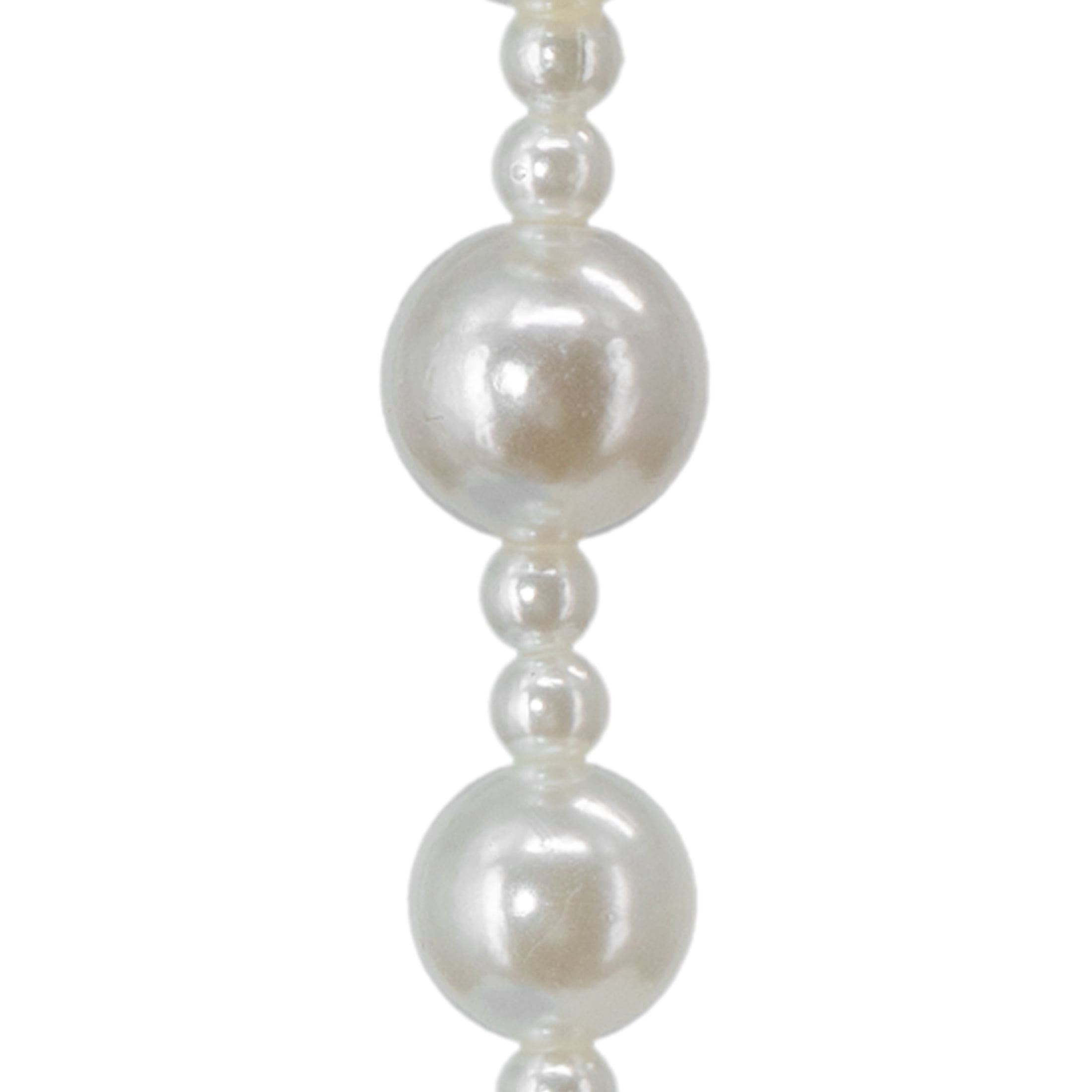 My Texas House 5-Count White Pearl Drop Christmas Ornaments