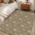 thumbnail image 4 of Khaki Daisy Area Rugs 3'x5', Washable Small Throw Rugs for Living Room Bedroom, Modern Farmhouse Chrysanthemum Floral Indoor Outdoor Rug Non-Slip Low Pile Carpet Runner Reversible Floor Mats, 4 of 8