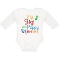 thumbnail image 3 of Inktastic My Gigi and Poppy Love Me Boys or Girls Long Sleeve Baby Bodysuit, 3 of 5