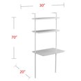 thumbnail image 2 of Holly & Martin Haeloen Wall Mount Desk, White, 2 of 5