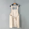 thumbnail image 2 of LingStar Kitchen Cooking Aprons with Pockets AdjustableCanvas Apron Multifunctional Large Pockets Working Clothes Blue, 2 of 9