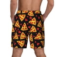 thumbnail image 3 of Xecao Cartoon Pizza for Men's Swimming Trunks Swim Trunks Quick Dry Swim Shorts with Mesh Lining Funny Swimwear Bathing Suits, 3 of 9