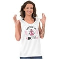 thumbnail image 3 of Breast Cancer Ribbon Anchor in Hope Tank Top Tee Shirt Women Brisco Brands M, 3 of 6