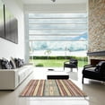 thumbnail image 7 of Ahgly Company Machine Washable Indoor Square Abstract Rust Pink Area Rugs, 3' Square, 7 of 7