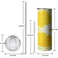 thumbnail image 5 of 20 OZ Stainless Steel Tumbler Travel Coffee Mugs with Straw,Thermal with Lids for Hot and Cold Drinks for School Camping, 5 of 7