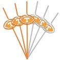 thumbnail image 1 of Tennessee Volunteers Team Sipper Straws, 1 of 1