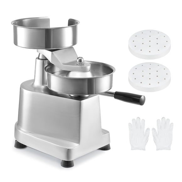 KFFKFF Professional Burger Press, 6-inch Patty Molder, Durable Stainless Steel Meat Patty Forming Tool, Includes 1000 Patty Papers, Ideal for Restaurants & Home Kitchens