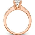 thumbnail image 2 of 14K Rose Gold 14Kr True Origin Lab Grown Diamond Vs/Si, D E F, Semi-Mount Engagement Rin (Size 7) Made In India rm2643e-100-rld, 2 of 5