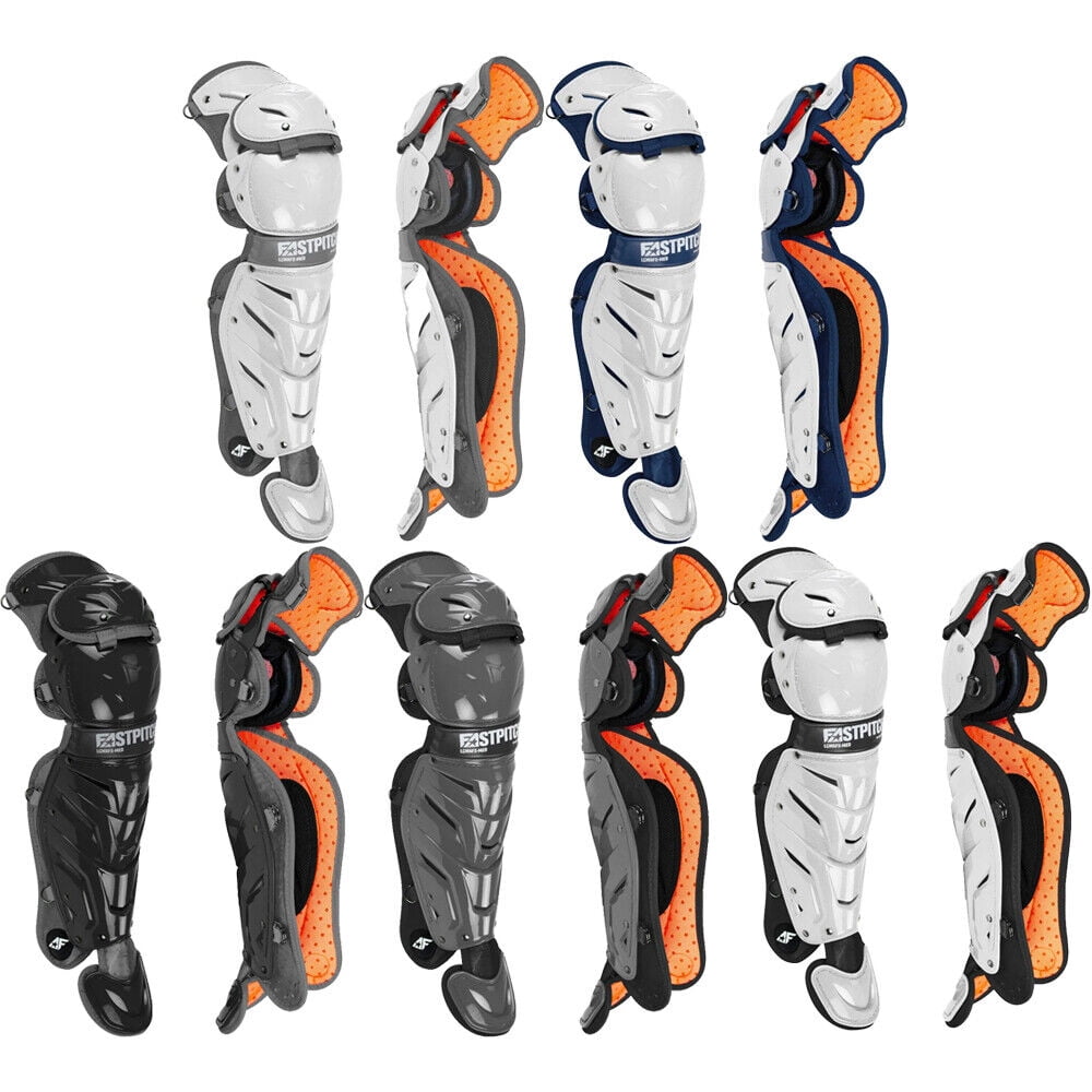 AllStar AFx 14.5" Fastpitch Softball Catcher's Leg Guards Medium LGW