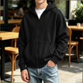 thumbnail image 2 of HAOTAGS Kids Hooded Sweatshirt (4-15) Long Sleeve Hoodie With Pocket Warm Zipper Jacket Black Size 4T, 2 of 9