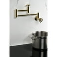 thumbnail image 4 of Kingston Brass KS8102CG Fuller Wall Mount Pot Filler Faucet, Polished Brass, 4 of 7