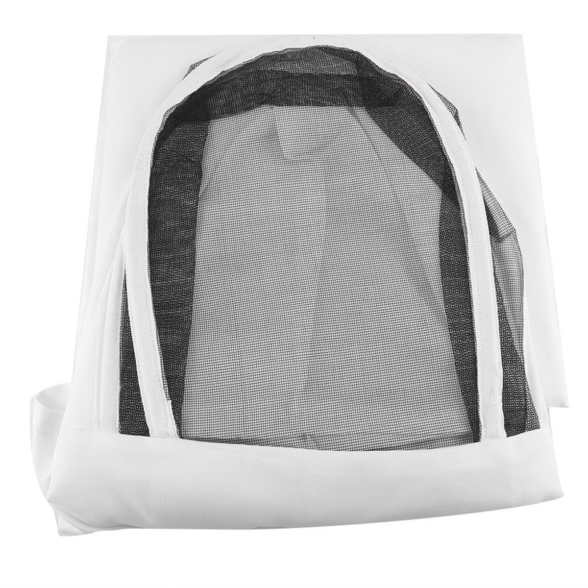 Full Body Beekeeping Suits Cotton+polyester Anti-bee Coat Veil Hood L-Size White