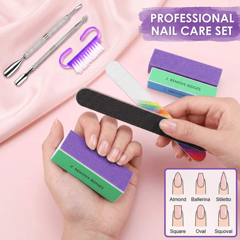 ODDPC Nail Care Kit, 9-Piece Purple Tool Set photo 5