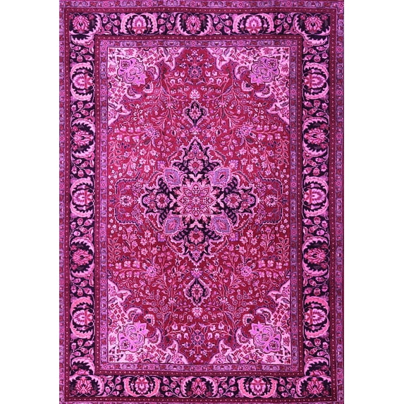 Ahgly Company Indoor Rectangle Persian Pink Traditional Area Rugs, 4' x 6'