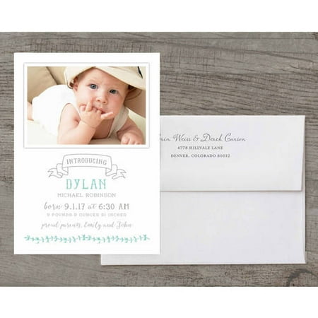 Rustic Baby Deluxe Baby Announcement