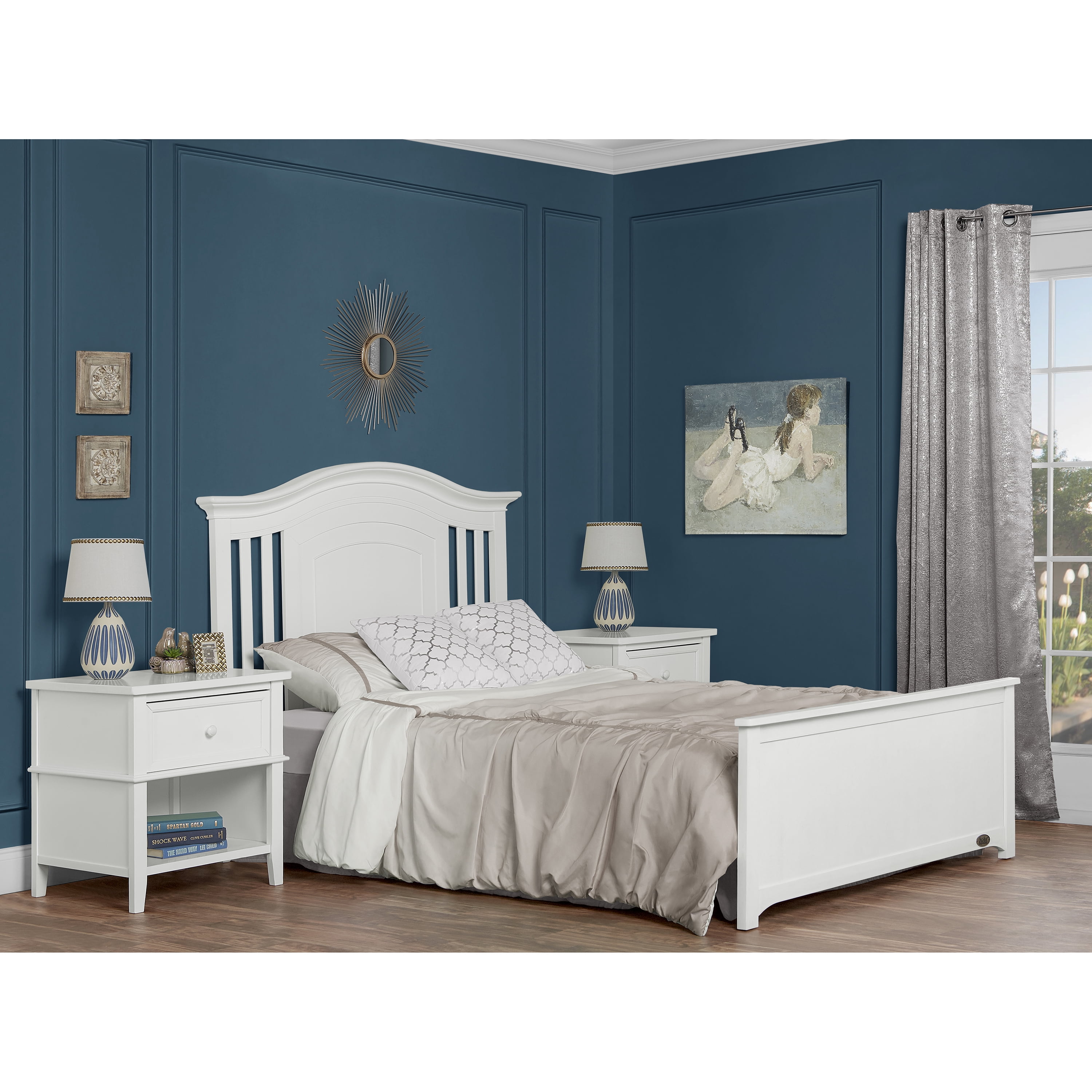 Evolur Fairbanks 5 in 1 Convertible Crib White Walmart