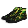 thumbnail image 3 of Coolcustomize Men's St. Patrick'S Day High-Top Sneakers - Vibrant Four Leaf Clover & Beer Mug Design, Comfortable Canvas, Durable Lace-Up Casual Shoes for Streetwear & Daily Wear| Vibrant Shoe Design, 3 of 10
