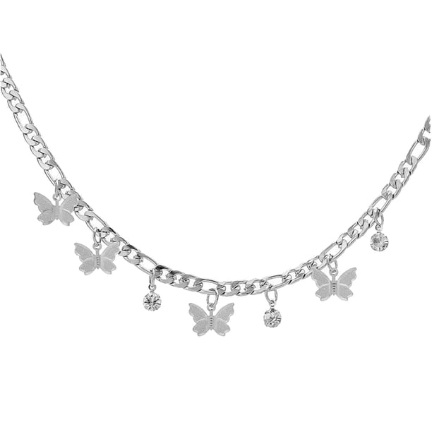 Chicas Joyas Borlas Collar Gargantilla Regalos Clavícula Mujeres Cristal Colgante Collar Rhinestone Adolescente Cadena Elegante