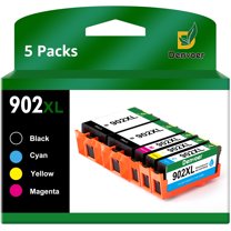 902XL Printer Ink Replacement for HP 902 XL Ink Cartridge Combo Pack to Use with Officejet Pro 6978 6968 6970 6958 6962 6975 6960 6954 (2 Black Cyan Magenta Yellow 5 Pack)