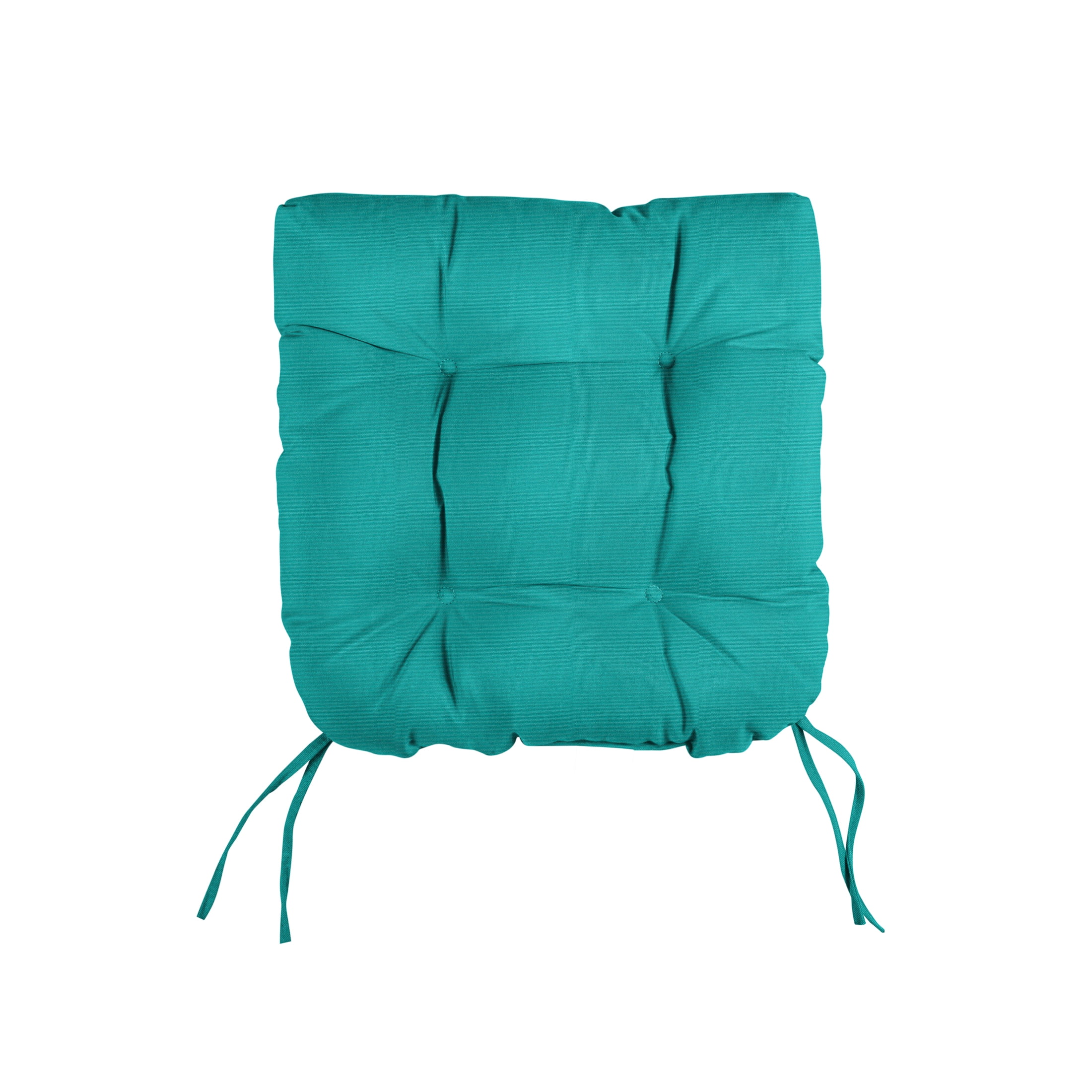 Sorra Home Atlantis Tufted Chair Cushion Round U-Shaped Back 19 x 19 x 3