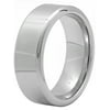 Men's Silver-Tone Tungsten 8MM High Polish Wedding Band - Mens Ring