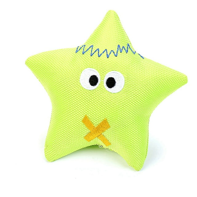 Star Dog Toy Interactive Soft Puppy Star Toy Plush Dog Toy Pet Squeaky Toy