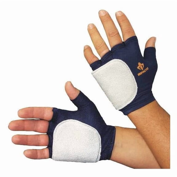 Impacto Impact Gloves, S, Bl/Gr, SuedeLeather, Right 50310110022