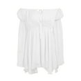 thumbnail image 3 of qolati Halloween Dresses for Women Flared Sleeve Off Shoulder Lace Up Corset Dresses Vintage Renaissance Gothic Mesh Swing Mini Dress 2023, 3 of 4