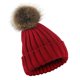 thumbnail image 1 of Women Men Winter Ribbed Knitted Hat Solid Color Plain Woolen Cuffed Beanie Cap F, 1 of 5