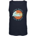 thumbnail image 1 of Sand Waves Sun Rays Mens Tank Top Navy 2XL, 1 of 1