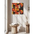 thumbnail image 6 of Wall Art Prints, Red Orange Geometric Framed Canvas Prints for Bedroom Living Room Bathroom Office, Vintage Oil Painting Abstract Art Gallery Wrap Wall Art Poster for Gifts Home Decor 24"x24", 6 of 9