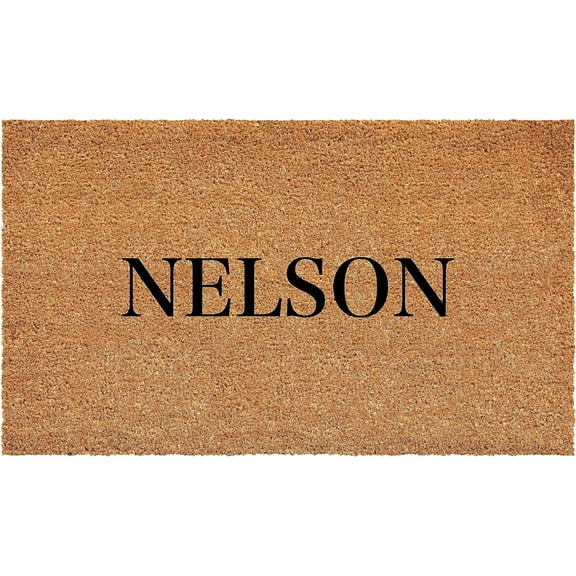 Calloway Mills 111451729 Bold Nelson Personalized Doormat 17" x 29"
