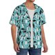 thumbnail image 2 of Fotbe Penguins Camisa Estampada de Manga Corta para Hombre, Casual de Verano, Estilo Playero, Sin Arrugas-3X-Large, 2 of 5