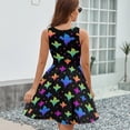 thumbnail image 6 of Halloween Print Dress Summer Street Style Dresses Female Sleeveless Printed Sundress, 6 of 7