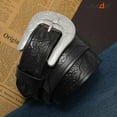 thumbnail image 6 of SUOSDEY Western Belts for Women Men Black Cowgirl Cowboy Leather Belts for Jeans Xmas Gift, 6 of 7