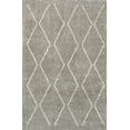 thumbnail image 2 of JONATHAN Y MOROCCAN HYPE 5 x 8 Area Rug, Catala Moroccan Diamond Shag - Gray/Ivory, MOH405B-5, 2 of 9