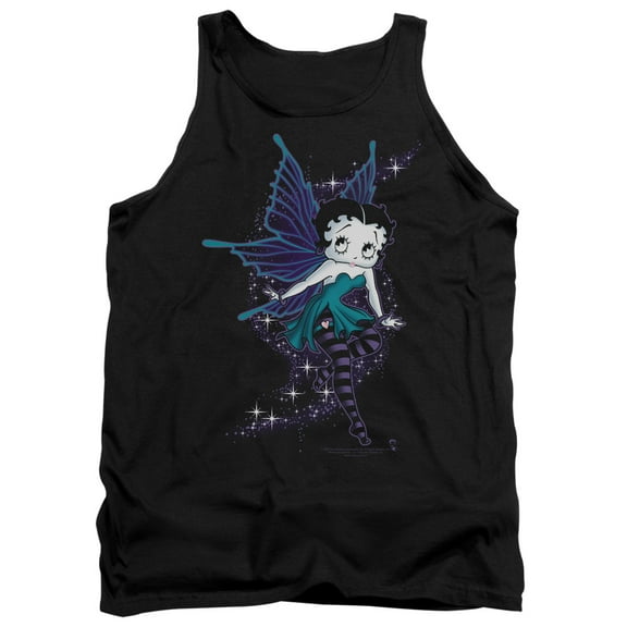 Betty Boop Sparkle Fairy Adult Tank Top Black