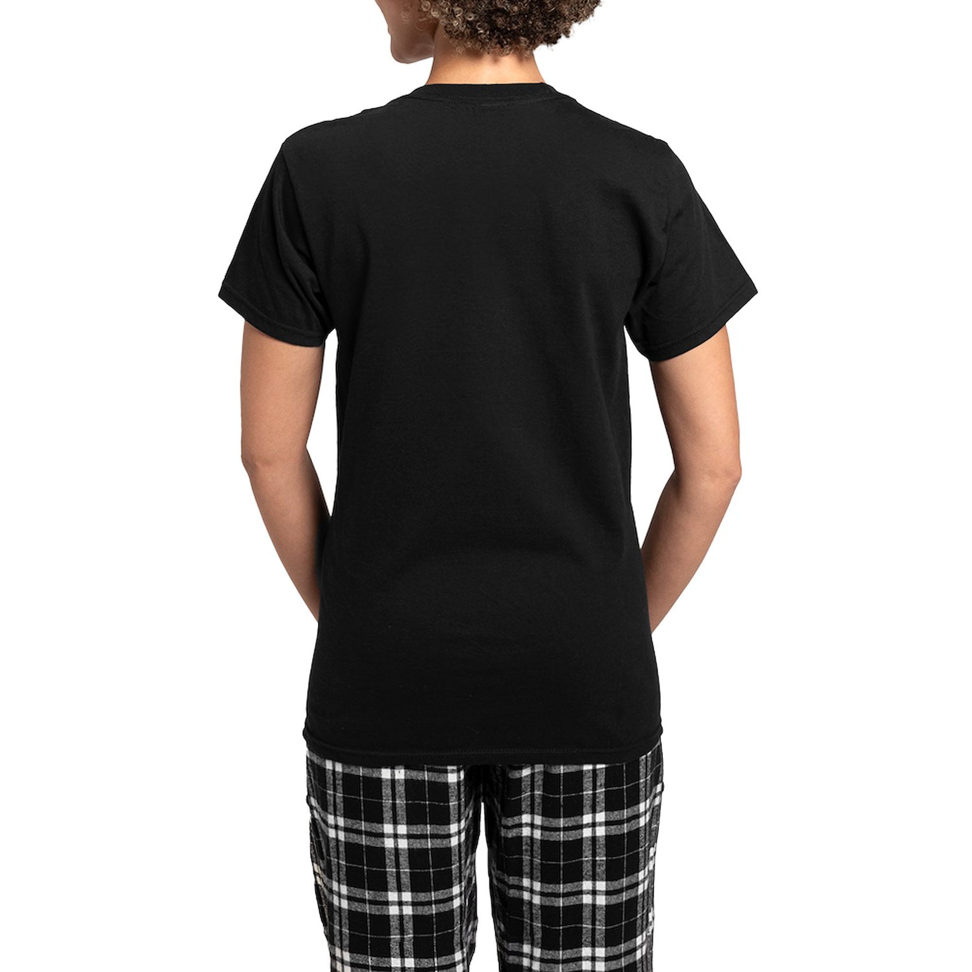 CafePress - Im Nice Hes Naughty Elf Hat Women's Dark Pajamas - Women's Short Sleeve Print T-Shirt and Pants Dark Cotton Pajama Set