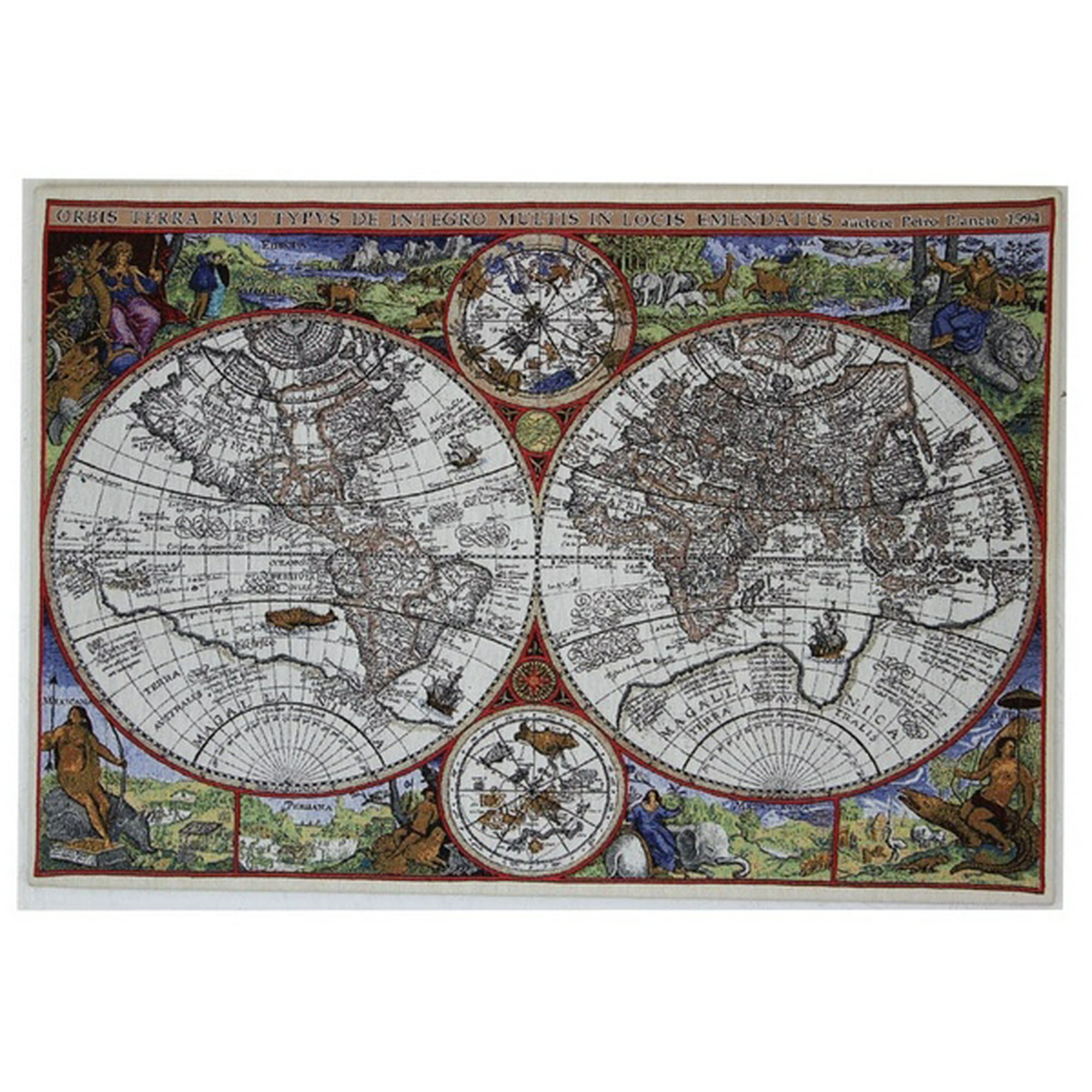 Wall Map Of Wonder Stretched Wall Tapestry A H 23 X W 34 Walmart Canada