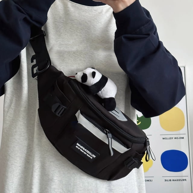 PRETXORVE Breast For Men's Japanese Harajuku Work Style Sports Trendy Large Capacity Versatile Student Waist