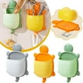 thumbnail image 5 of tkerinse Turtle Toothbrush Holder, Wall Mounted Turtle Shower Caddy Hanging Organizer, Self Adhesive Toothbrush Storage Box, Non Punching Floating Rack with Hanging Hook for Kitchen Bathroom, 5 of 7