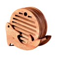 thumbnail image 4 of Round Heat Insulation Coaster With Stand Z4Y6 Set, 4 of 8