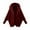 Wine, variant on Patlollav Women Warm Faux Coat Jacket Winter Solid Long Sleeve Hooded Outerwear