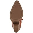 thumbnail image 4 of AQUA COLLEGE Womens Brown Pull Tab Padded Winder Pointed Toe Block Heel Zip-Up Leather Booties 8.5 M, 4 of 4