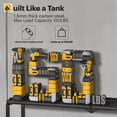 thumbnail image 4 of Power Tool Organizer for Tool Storage  Drill Holder Wall Mount with Charging Station  Tool Holder and Storage Rack for Garage Organization  Heavy Duty Metal Tool Shelf with Battery Holder, 4 of 9